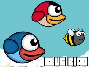 Flying Blue Bird Online Arcade Game