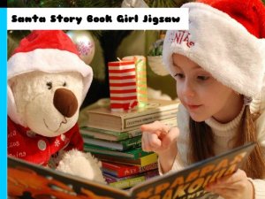Santa Story Book Girl Jigsaw Puzzle Game Online Puzzle Game