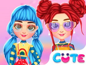 Bffs Rainbow Fashion Addict Online Dress Up Game