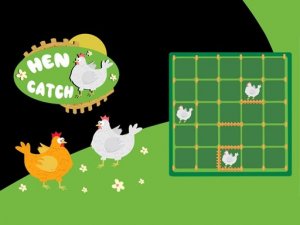 Catch The Hen: Lines and Dots Puzzle Game